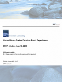 Home Bias – Swiss Pension Fund Experience 